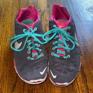 Nike Women's Charcoal and Teal Athletic Shoes